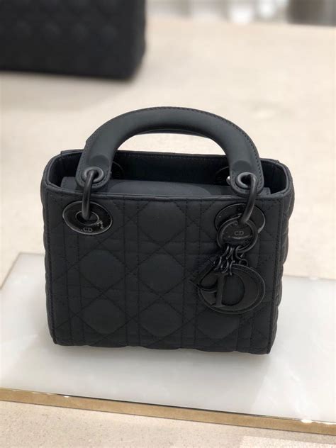 lady dior mini matte black|Lady Dior bag.